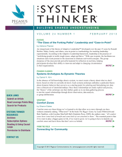 The Systems Thinker, V24N1 February 2013