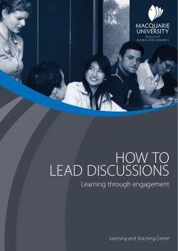 how to lead discussions