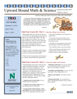October/November 2015 - Northwest Missouri State University