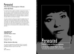 Political Process and Abortion Legislation in El Salvador