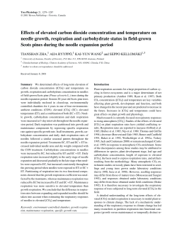 Effects of elevated carbon dioxide concentration and temperature on