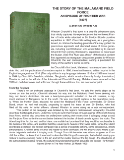 THE STORY OF THE MALAKAND FIELD FORCE