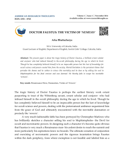 AMERICAN RESEARCH THOUGHTS &ndash; Vol.1, issue 1, 2014