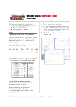 Hurr. Tracking Instructions - e-Mission