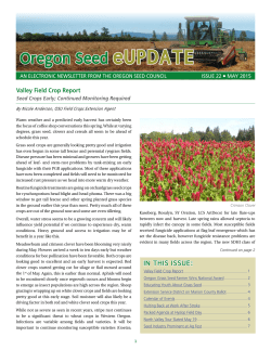 Seed eUPDATE &ndash; May 2015