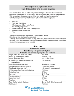 Food Lists for Meal Planning