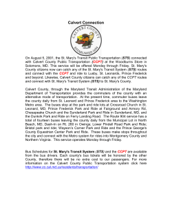 Calvert Connection - St. Mary`s County Government