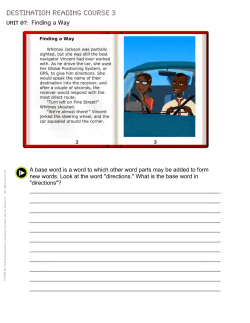A base word is a word to which other word parts may be added to