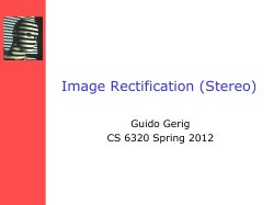 Image Rectification (Stereo)