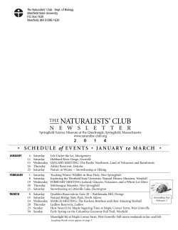 2014 - The Naturalists` Club