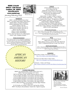 AFRICAN AMERICAN HISTORY