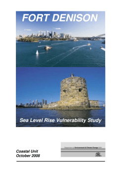 Fort Denison Sea Level Rise Vulnerability Study