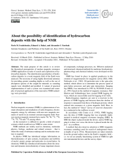 About the possibility of identification of hydrocarbon deposits with