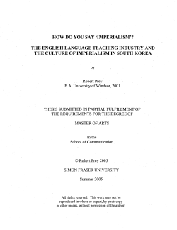How do you say `imperialism`? The English language teaching