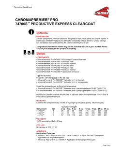 chromapremier&reg; pro 74700s productive express clearcoat