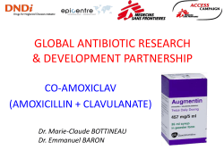 New Formulations of Amoxicillin/Clavulanic Acid and