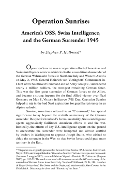 Operation Sunrise - Stephen Halbrook