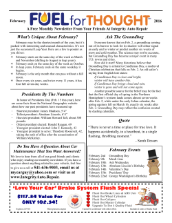 February page 1 - Integrity Auto Repair