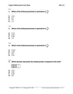 Name Algebra 1 Final Exam
