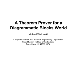 A Theorem Prover for a Diagrammatic Blocks World - Rose