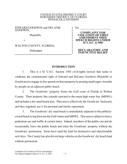 UNITED STATES DISTRICT COURT NORTHERN DISTRICT OF