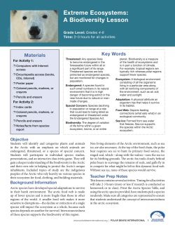 Extreme Ecosystems: A Biodiversity Lesson