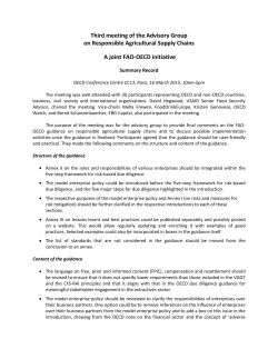 Third meeting of the Advisory Group on Responsible