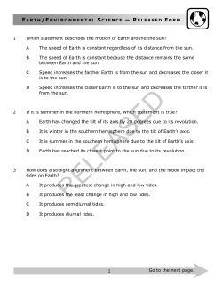1 Go to the next page. 1 Which statement describes the motion of