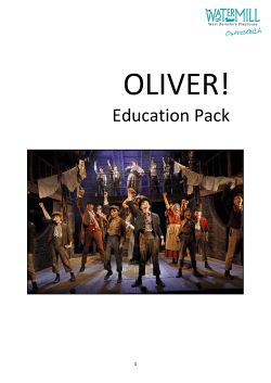 Oliver! Education Pack - The Watermill Theatre