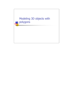 Modeling 3D objects with polygons