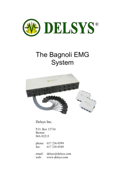 The Bagnoli EMG System