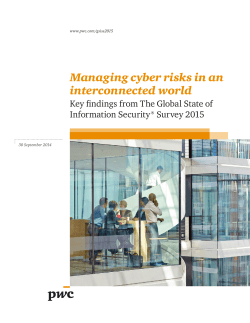 Managing cyber risks in an interconnected world
