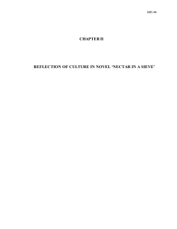 chapter ii reflection of culture in novel &bdquo;nectar in a sieve