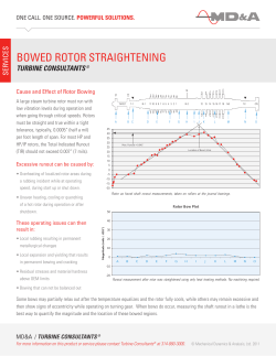 bowed rotor straightening