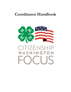 CWF Registration Coordinator Handbook - 4-H