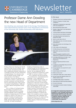 Newsletter - Cambridge University Engineering Department