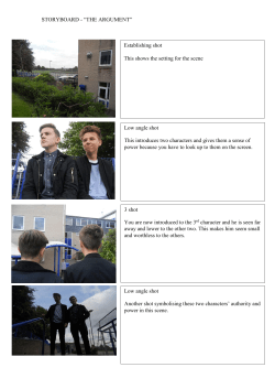STORYBOARD - &ldquo;THE ARGUMENT&rdquo; Establishing shot This shows