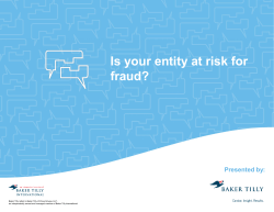 Is your entity at risk for fraud