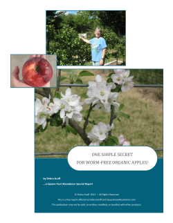 one simple secret for worm-free organic apples!