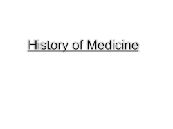 Cultural Heritage in Medicine