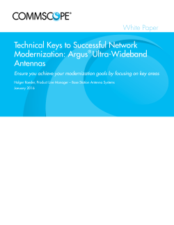 Technical Keys to Successful Network Modernization: Argus&reg; Ultra