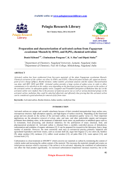 Preparation and characterization of activated carbon from