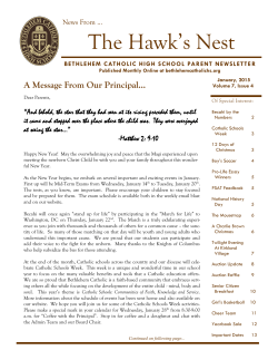 The Hawk`s Nest - Bethlehem Catholic High School
