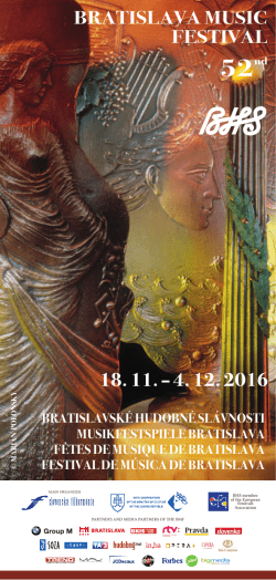 Program of the 52nd year of the BMF in English.