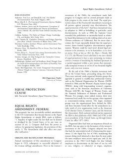 equal protection clause equal rights amendment