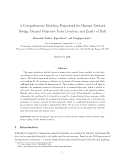 A Comprehensive Modeling Framework for Hazmat Network Design