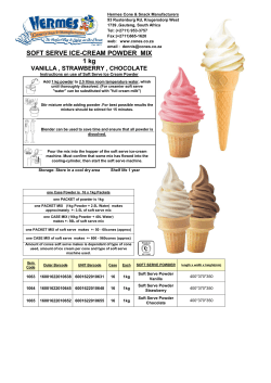 SOFT SERVE ICE-CREAM POWDER MIX 1 kg