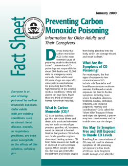 Preventing Carbon Monoxide Poisoning