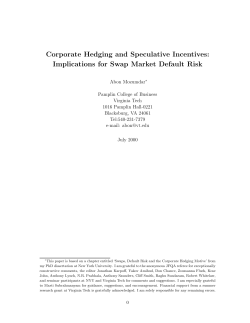 Corporate Hedging and Speculative Incentives