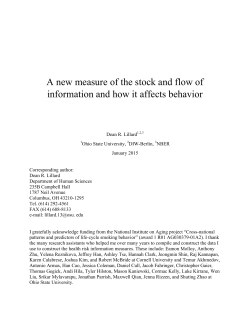 A new measure of the stock and flow of information and how it